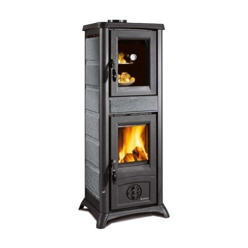 Kaminofen La Nordica Gemma Forno 5.0 - Petra 7,3 kW mit backfach - Brennholz