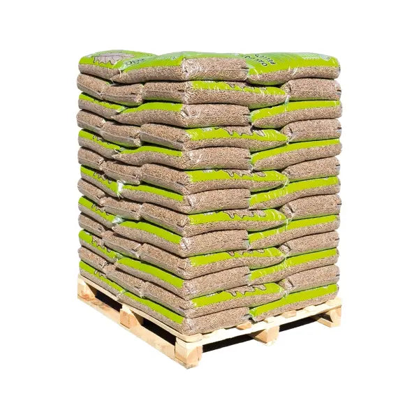 Holzpellets Hartholz Eiche 6mm, 975kg Palette - Brennholz