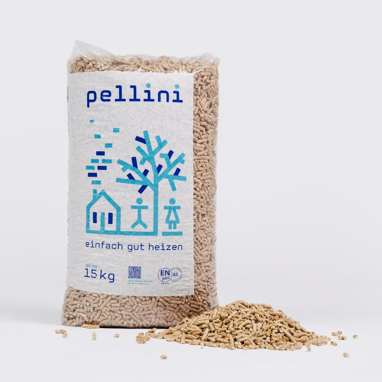 Pellini Holzpellets Sackware Palette 990kg - Brennholz